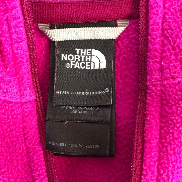 The North Face pink quarter zip fleece size large - Picture 4 of 5